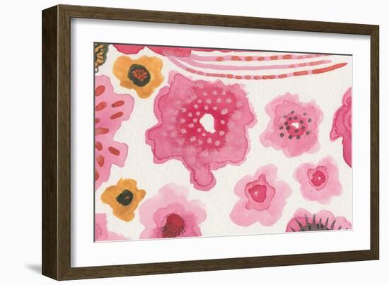 Pink Flower Power-Melissa Averinos-Framed Art Print