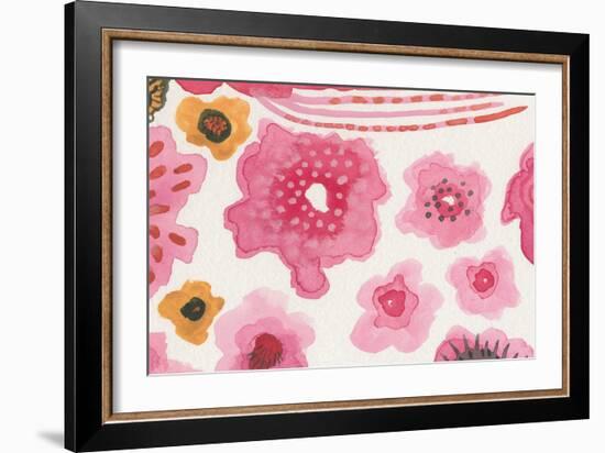 Pink Flower Power-Melissa Averinos-Framed Art Print