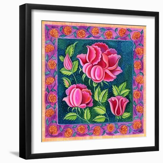 Pink flowers, 1997-Jane Tattersfield-Framed Giclee Print