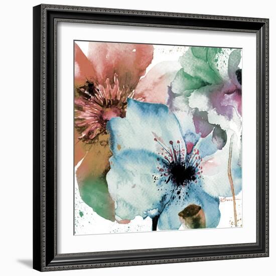 Pink Flowers 2-Victoria Brown-Framed Art Print