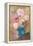 Pink Flowers in a Blue Jug-Lilia Orlova Holmes-Framed Stretched Canvas