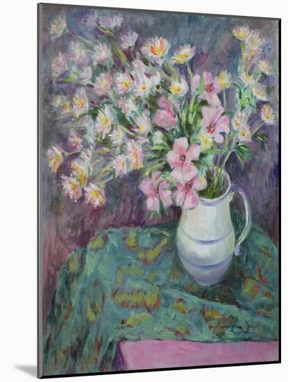 Pink Flowers in a Jug-Karen Armitage-Mounted Giclee Print