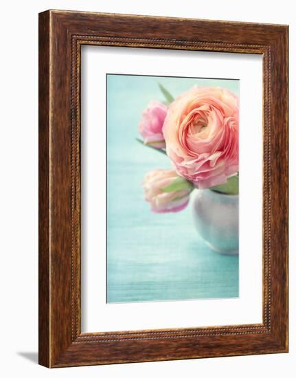 Pink Flowers in a Vase-egal-Framed Photographic Print