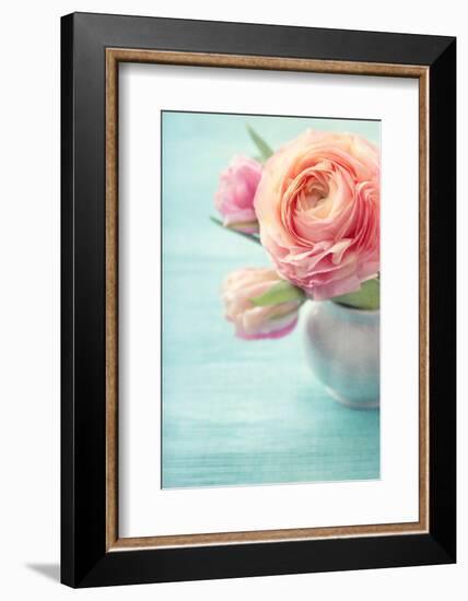 Pink Flowers in a Vase-egal-Framed Photographic Print