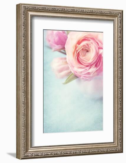 Pink Flowers in a Vase-egal-Framed Photographic Print