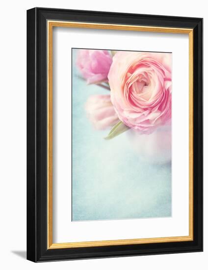 Pink Flowers in a Vase-egal-Framed Photographic Print