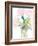 Pink Flowers in Vase-Samuel Dixon-Framed Art Print