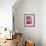 Pink Flowers-Amelie Vuillon-Framed Art Print displayed on a wall