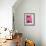 Pink Flowers-Amelie Vuillon-Framed Art Print displayed on a wall