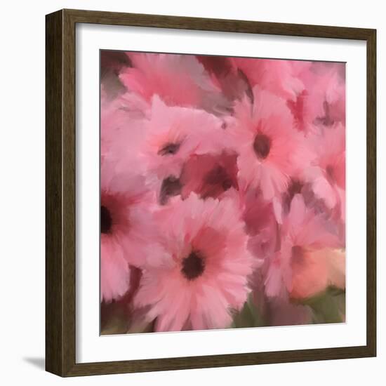 Pink Flowers-Dan Meneely-Framed Art Print