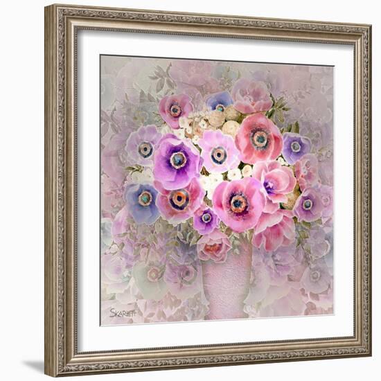 Pink Flowers-Skarlett-Framed Giclee Print