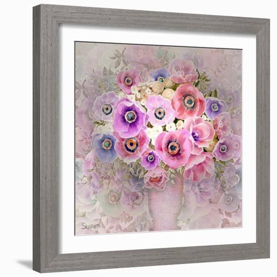 Pink Flowers-Skarlett-Framed Giclee Print