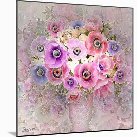 Pink Flowers-Skarlett-Mounted Giclee Print