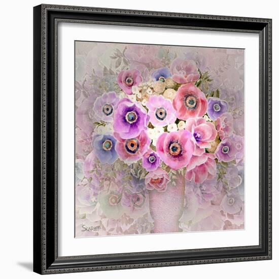 Pink Flowers-Skarlett-Framed Giclee Print