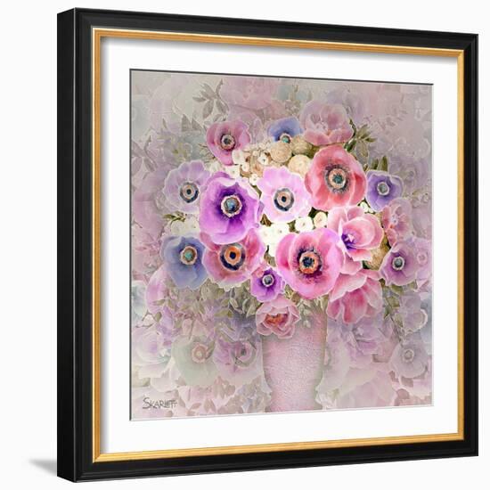 Pink Flowers-Skarlett-Framed Giclee Print