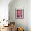 Pink Flowers-Gabriela Avila-Framed Art Print displayed on a wall