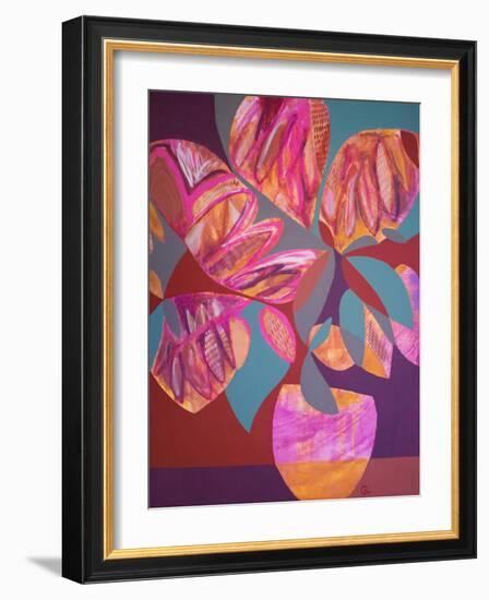 Pink Flowers-Gabriela Avila-Framed Art Print