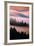 Pink Fog, Sunset Light and Flowing Fog from Pacific Ocean, San Francisco-Vincent James-Framed Photographic Print