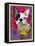 Pink French Bulldog-Cathy Cute-Framed Premier Image Canvas