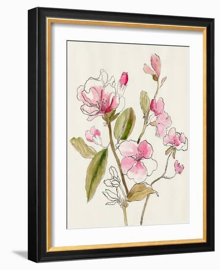 Pink Garden Whispers I-Asia Jensen-Framed Art Print