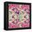 Pink Geometric Pattern-cienpies-Framed Stretched Canvas