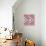 Pink Geometric Pattern-cienpies-Framed Stretched Canvas displayed on a wall