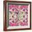 Pink Geometric Pattern-cienpies-Framed Art Print