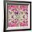 Pink Geometric Pattern-cienpies-Framed Art Print