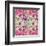 Pink Geometric Pattern-cienpies-Framed Art Print