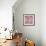 Pink Geometric Pattern-cienpies-Framed Art Print displayed on a wall