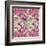 Pink Geometric Pattern-cienpies-Framed Art Print