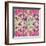 Pink Geometric Pattern-cienpies-Framed Art Print