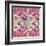 Pink Geometric Pattern-cienpies-Framed Art Print