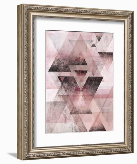 Pink Geometric-Urban Epiphany-Framed Art Print