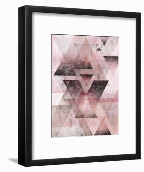 Pink Geometric-Urban Epiphany-Framed Art Print