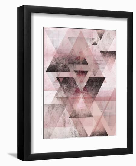 Pink Geometric-Urban Epiphany-Framed Art Print