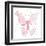 Pink Gilded Butterflies II-Shirley Novak-Framed Art Print