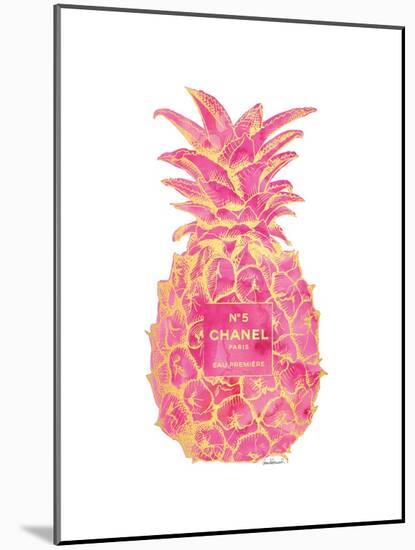 Pink Gold Pineapple-Amanda Greenwood-Mounted Art Print
