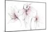 Pink Graphite Floral Trio-Avery Tillmon-Mounted Art Print