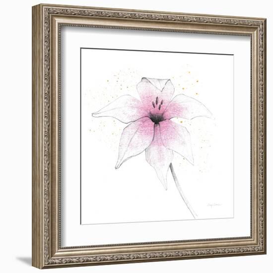 Pink Graphite Flower V-Avery Tillmon-Framed Art Print