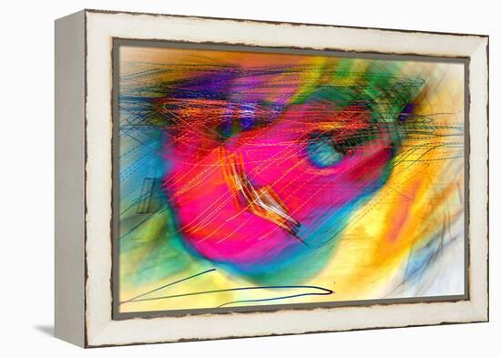 Pink Guitar-Ursula Abresch-Framed Premier Image Canvas