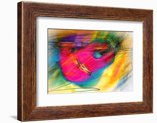 Pink Guitar-Ursula Abresch-Framed Photographic Print