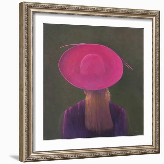 Pink Hat, 2014-Lincoln Seligman-Framed Giclee Print