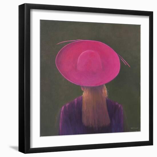 Pink Hat, 2014-Lincoln Seligman-Framed Giclee Print