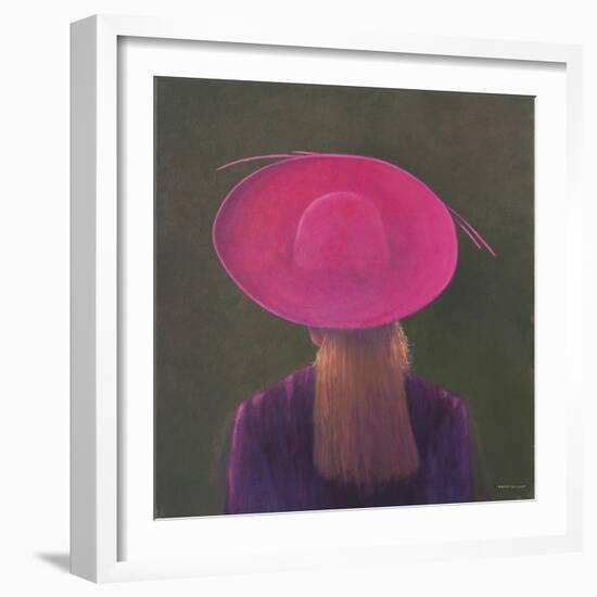 Pink Hat, 2014-Lincoln Seligman-Framed Giclee Print