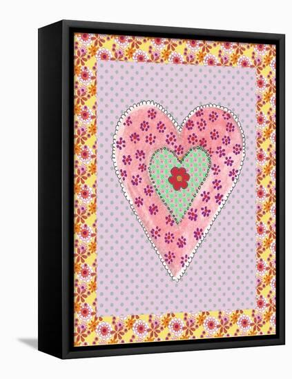 Pink Heart-Effie Zafiropoulou-Framed Premier Image Canvas