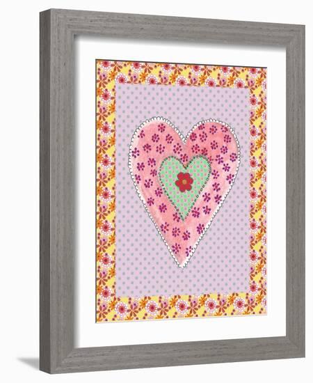 Pink Heart-Effie Zafiropoulou-Framed Giclee Print