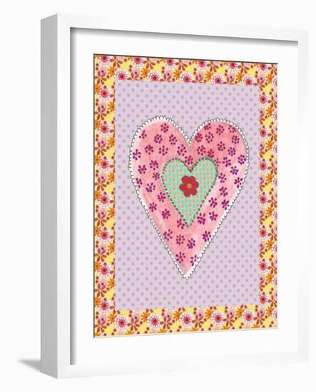 Pink Heart-Effie Zafiropoulou-Framed Giclee Print