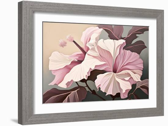 Pink Hibiscus-Lea Faucher-Framed Art Print