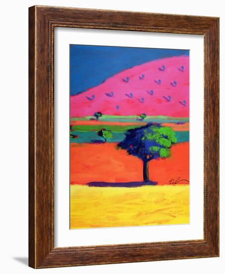 Pink Hill-Paul Powis-Framed Giclee Print